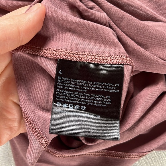 Lululemon Side Cinch Long Sleeve Crew Neck Pullover Top Purple Pink - Picture 7 of 9